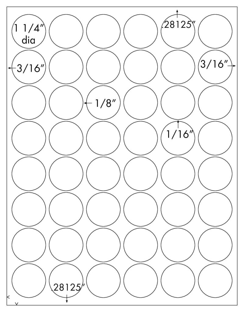 Steadfast Die-Cut Label Template: SF4292 - Steadfast Paper
