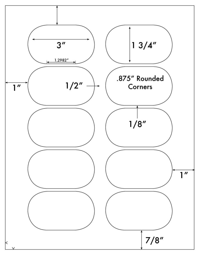 Steadfast Die-Cut Label Template: SF4321 - Steadfast Paper