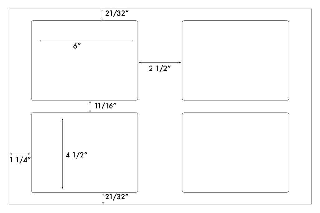 Steadfast Die-Cut Label 11x17 Template: SF5201 - Steadfast Paper