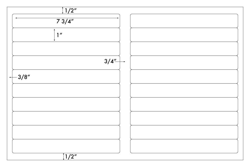 Steadfast Die-Cut Label 11x17 Template: SF7021 - Steadfast Paper