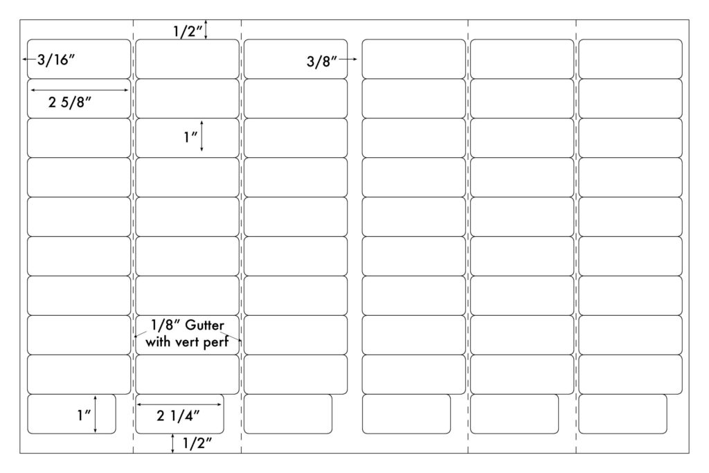 Steadfast Die-Cut Label 11x17 Template: SF7641 - Steadfast Paper