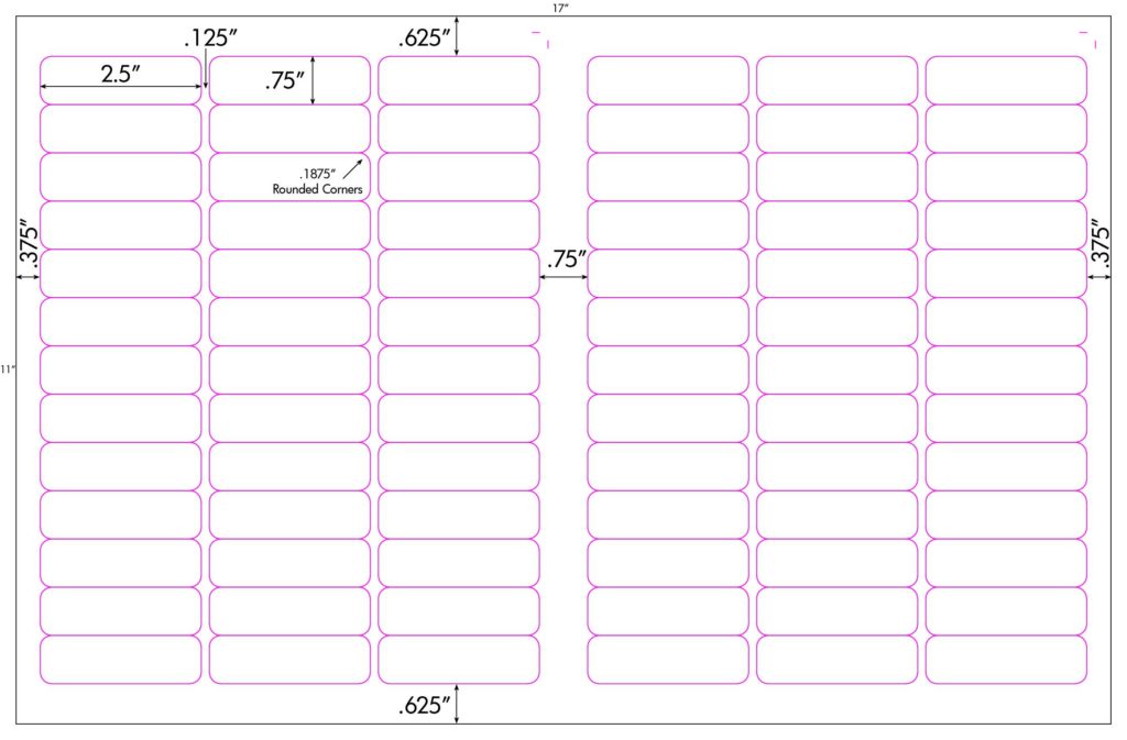 Steadfast Die-Cut Label 11x17 Template: SF7717 - Steadfast Paper