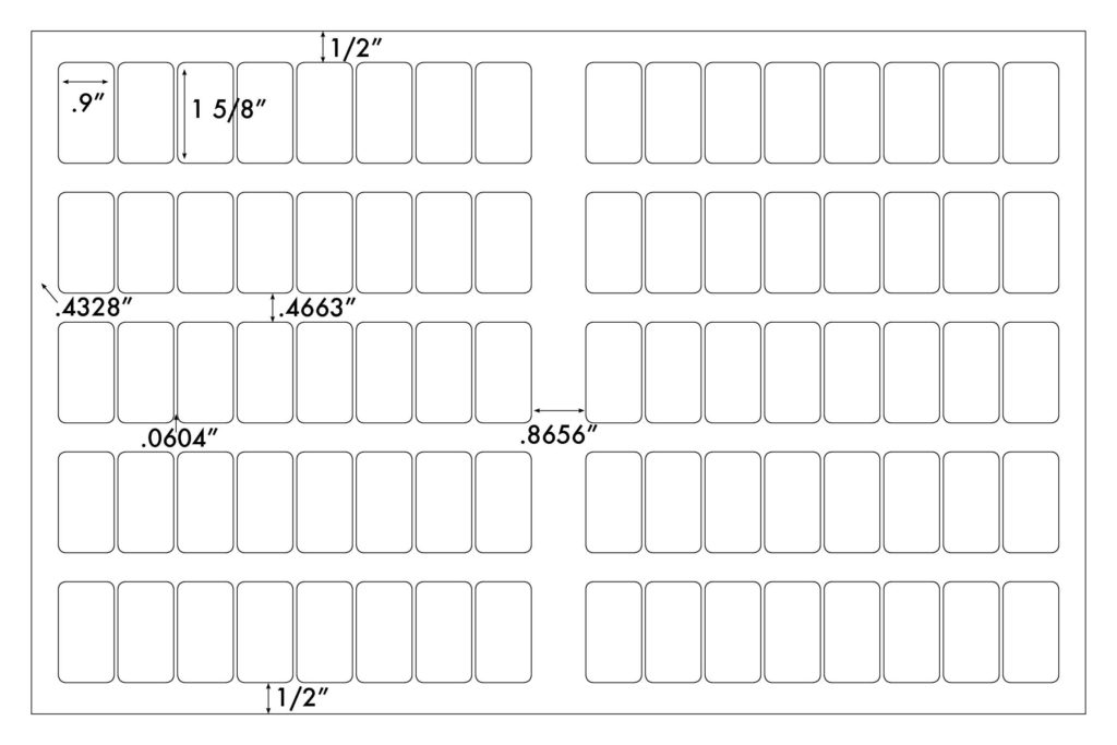 Steadfast Die-Cut Label 11x17 Template: SF7742 - Steadfast Paper